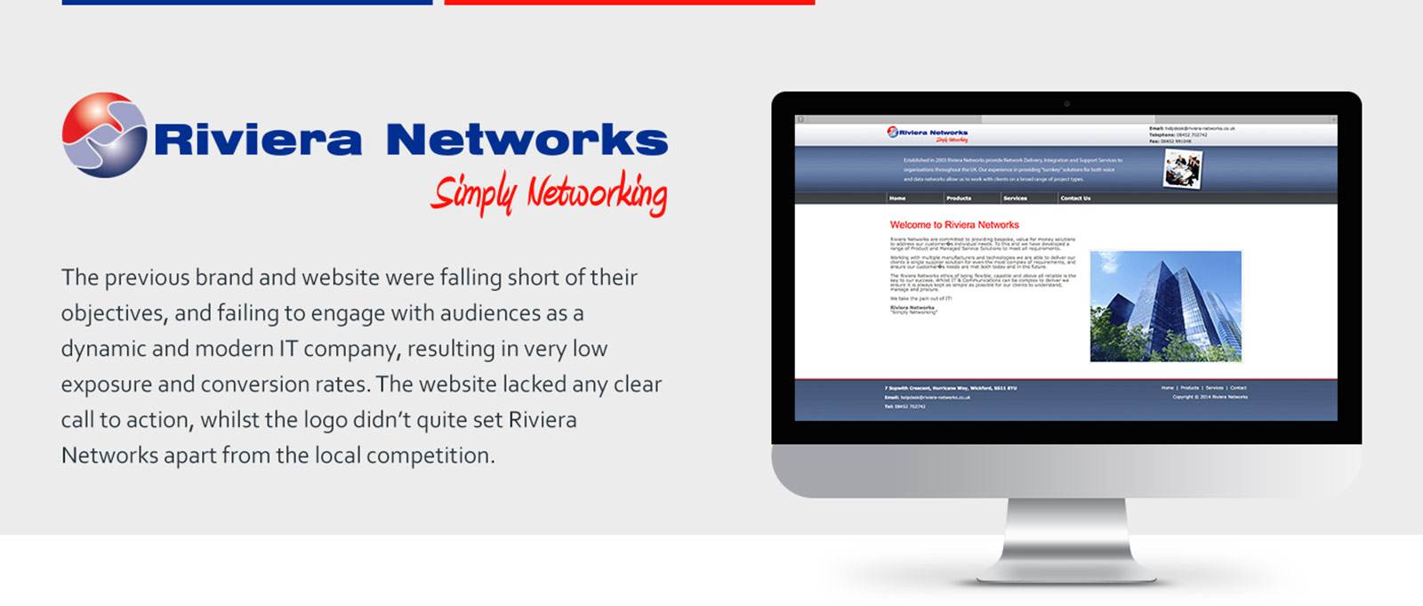 Rebranding of old Riviera Networks Brand and Website