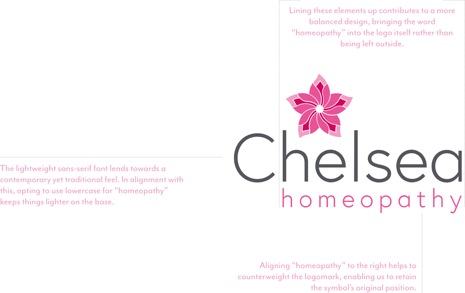 Chelsea Homeopathy Leigh on Sea Essex Logo design balance