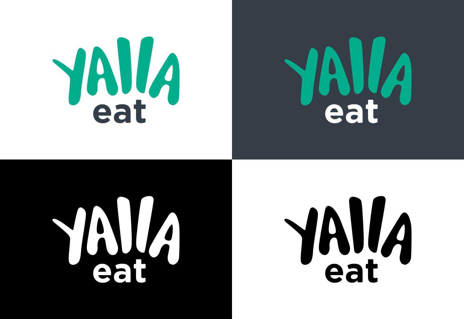 Design concept of Yalla eat logo